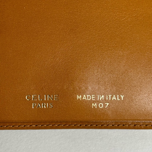 Vintage Celine Macadam Triomphe Light Beige Long Wallet - Picture 6 of 14